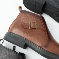 Thumbnail for Chamois Suede Half Boots - H5