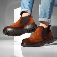 Thumbnail for Chamois Suede Half Boots