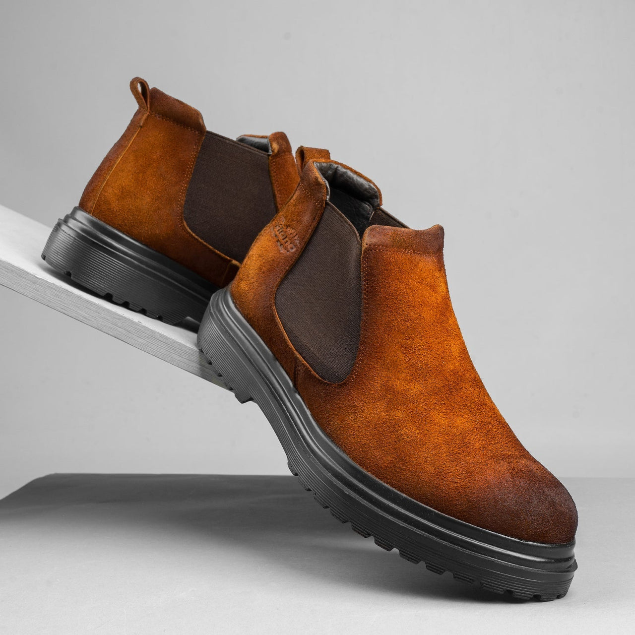 Chamois Suede Half Boots