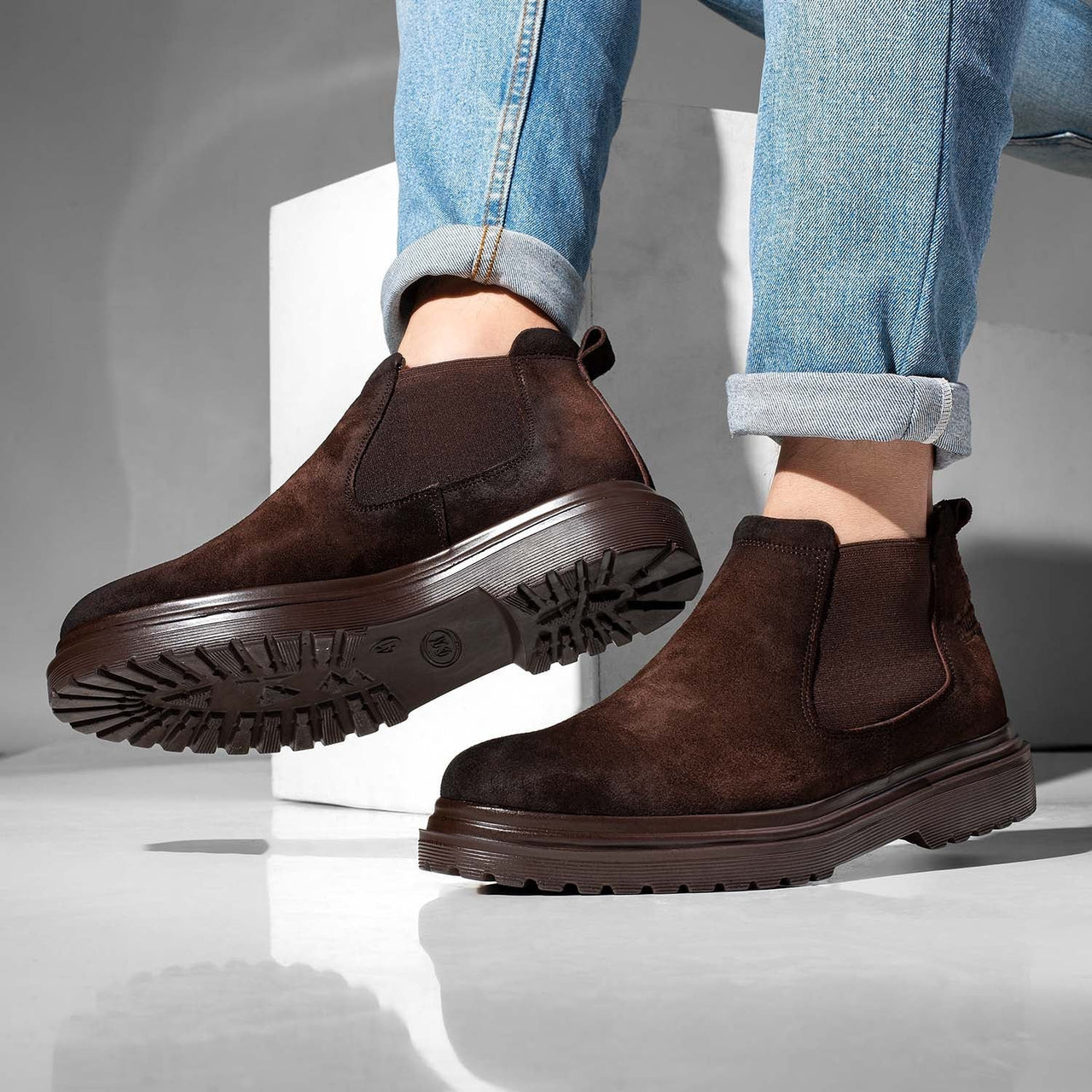 Chamois Suede Half Boots