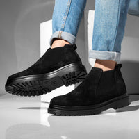 Thumbnail for Chamois Suede Half Boots