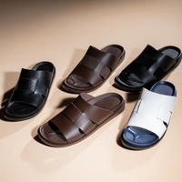Thumbnail for Striped Footbed Slipper For Men