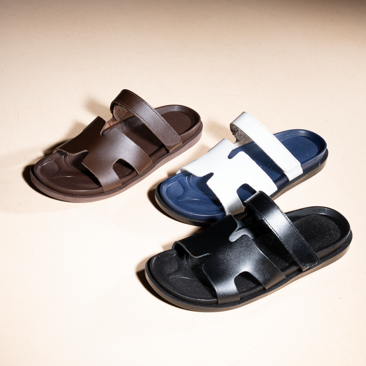 Hermès-Inspired Strap Slipper For Men
