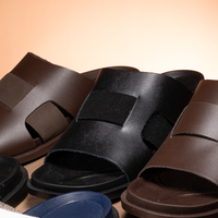 Thumbnail for Striped Footbed Slipper For Men