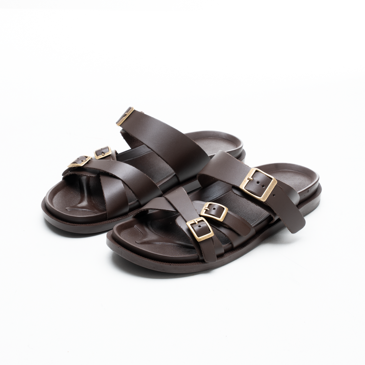Three Metal Ornaments Slipper For Men