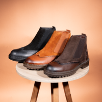 Thumbnail for Men’s Suede Leather Half Boot