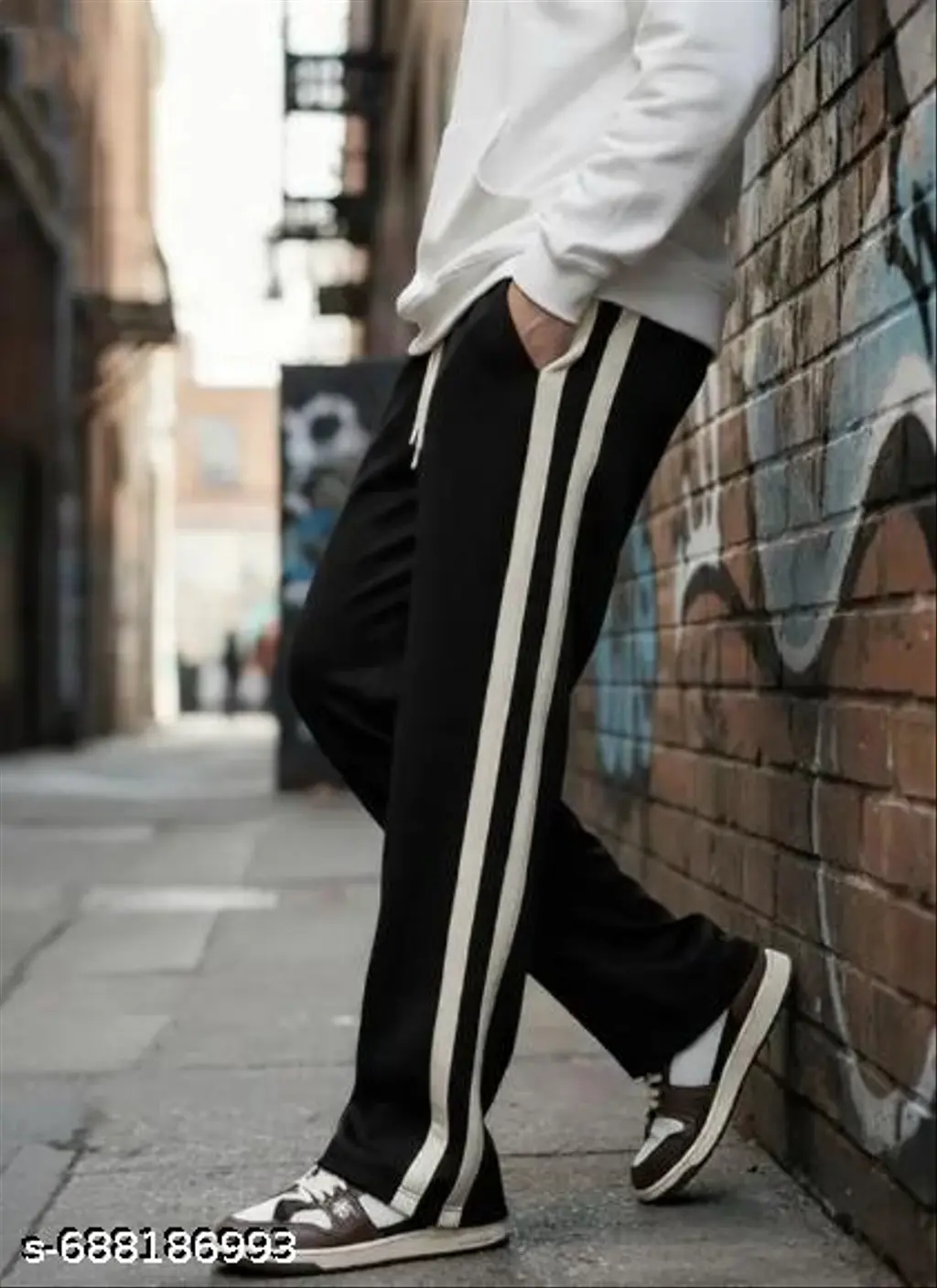 Track Wide-Leg Sweatpants