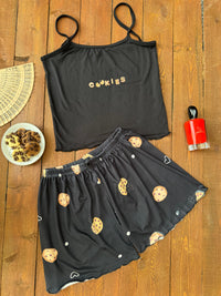 Thumbnail for Women’s Hot Shorts & Tank Top Set Cookies Model
