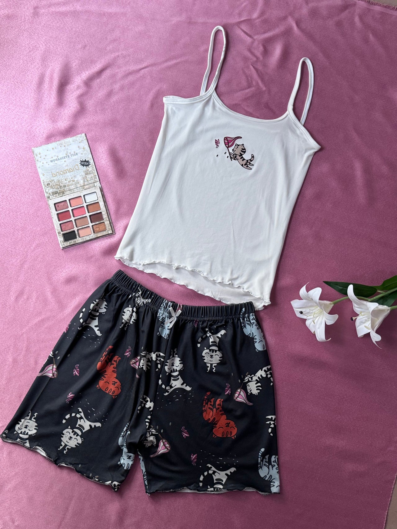 Cat Hot Shorts & Cut Set (Copy)
